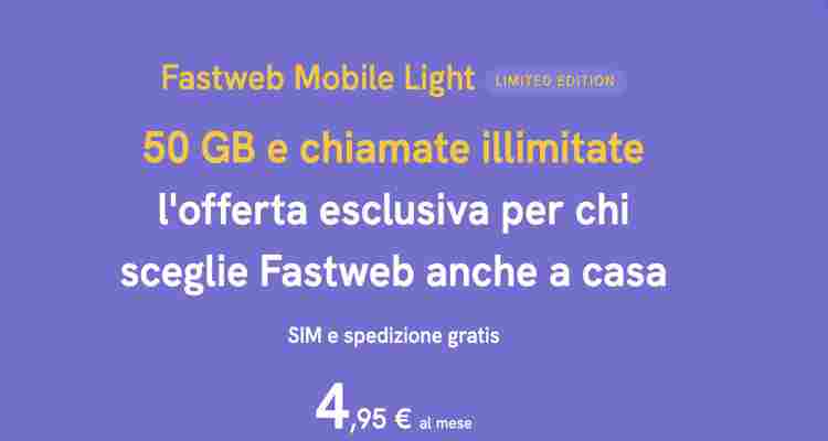 Nuova offerta 5G Fastweb a meno di 5€ e sconti sul fisso